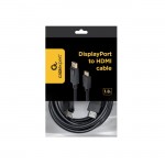 Cablexpert DisplayPort to HDMI-M Cable 1.8m
