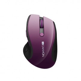 Canyon CNS-CMSW01P Wireless 2.4GHz Blue LED Mouse - Purple